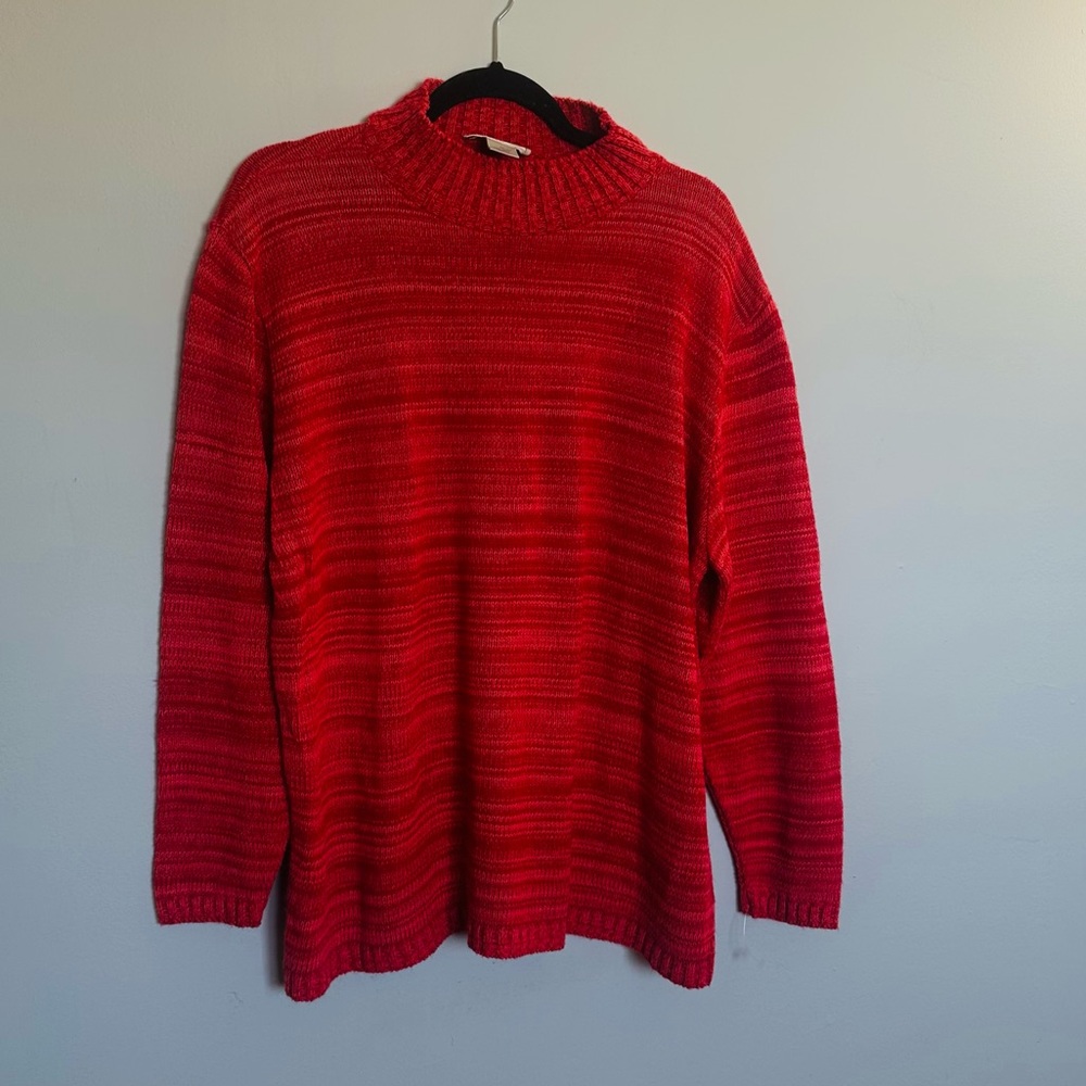 Studio Works Vibrant Red Turtleneck Sweater